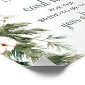 Pine Winter Verlasse Ihr Rezept Brautparty Untersc Poster (Ecke)