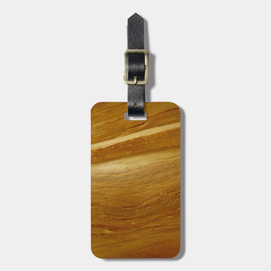 Pine Wood II Imitate Holzgewebe Gepäckanhänger (Vorderseite vertikal)