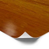 Pine Wood II Imitate Holzgewebe Poster (Ecke)