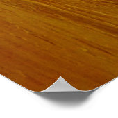 Pine Wood II Imitate Holzgewebe Poster (Ecke)