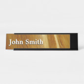 Pine Wood II Imitate Holzgewebe Schreibtischnamensplakette (Vorderseite )