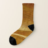 Pine Wood II Imitate Holzgewebe Socken (Links - Außen)