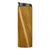 Pine Wood II Imitate Holzgewebe Thermosbecher (Nach rechts gedreht)