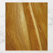 Pine Wood II Imitate Holzgewebe Weinetikett (Einzelnes Label)