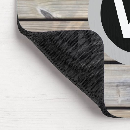 Pine Wood Monogram Mousepad (Ecke)