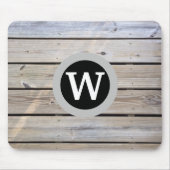 Pine Wood Monogram Mousepad (Vorne)