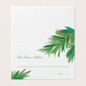 Pine Woods Watercolor | Hochzeitsempfang (Außenseite Aufgefaltet)