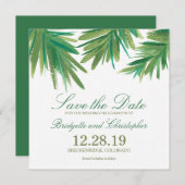 Pine Woods Watercolor | SAVE THE DATE (Vorne/Hinten)