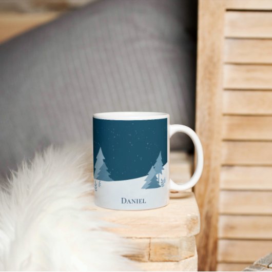 Pine Woods | Winter | INDIVIDUELLE NAME Kaffeetasse