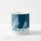 Pine Woods | Winter | INDIVIDUELLE NAME Kaffeetasse (Mittel)