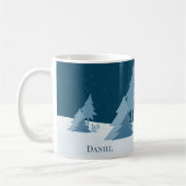 Pine Woods | Winter | INDIVIDUELLE NAME Kaffeetasse (Links)