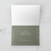 Pine Wreath Faltgeschäft Feiertagskarte (Innenseite)