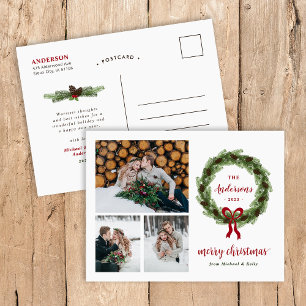 Pine Wreath Frohe Weihnachten 3 Foto