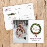 Pine Wreath Frohe Weihnachts-Foto