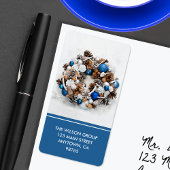 Pine-Wreath-Rücksendeadresse Adressaufkleber