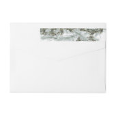 Pine Wreath Weihnachtsverpackung um das Adressetik (Rückseite)