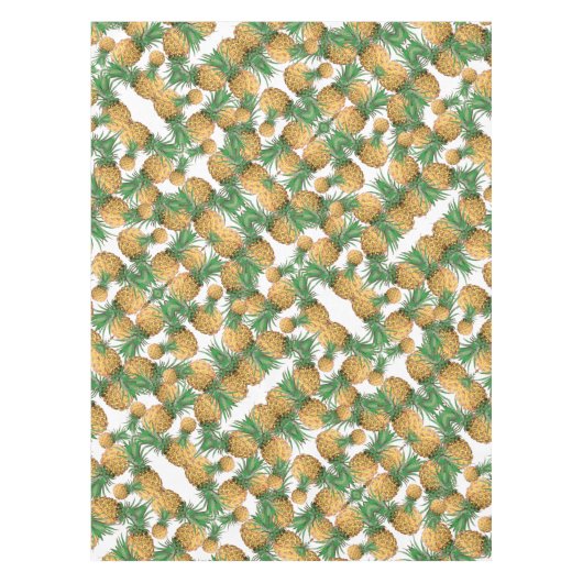 Pineaparmuster mit blassgrünem Stilmuster Tischdecke (Vorderseite)