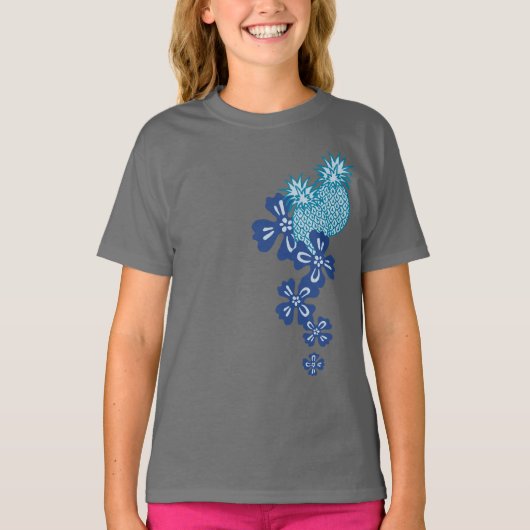 Pineaple Luau Girl's T - Shirt (Vorderseite)