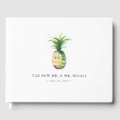 Pineaple Wedding Guest Book Ideas Gästebuch (Vorderseite)