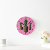 Pineapple Acrylic Wall Clock Runde Wanduhr (Zuhause)