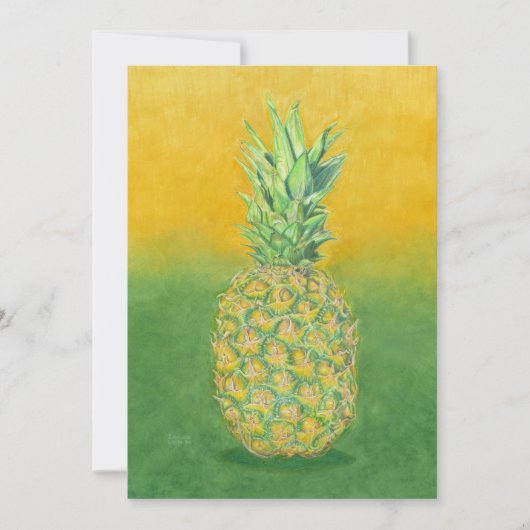 Pineapple Art Einladung (Vorderseite)