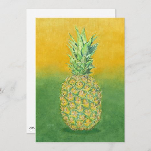 Pineapple Art Einladung (Vorne/Hinten)