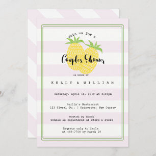 Pineapple Couple Tropical Couple Shower Invitation Einladung