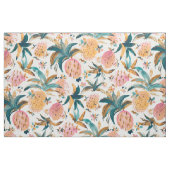 PINEAPPLE DANCE Pink Pineapa Wasserfarbe Stoff (Fat Quarter (45,7 x 55,9 cm))