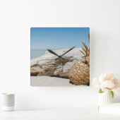 pineapple dessert quadratische wanduhr (Zuhause)