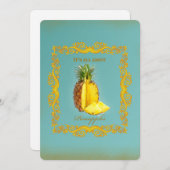 PINEAPPLE ~ Einladungskarte Einladung (Vorne/Hinten)
