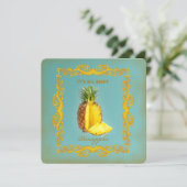 PINEAPPLE ~ Einladungskarte Einladung (Stehend Vorderseite)