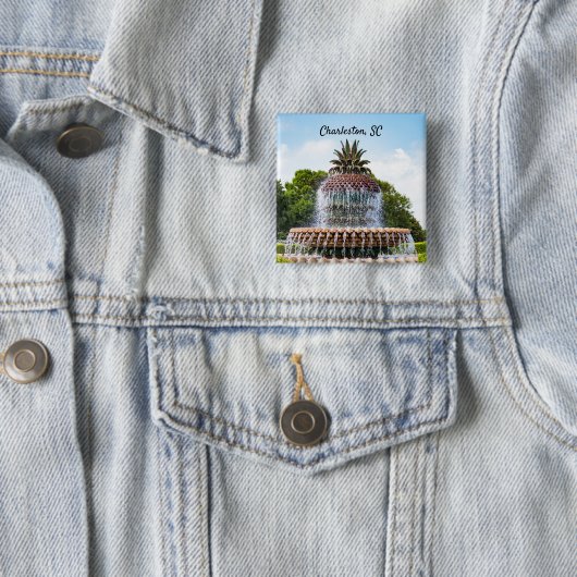 Pineapple Fountain in Charleston, Button (Beispiel)