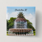 Pineapple Fountain in Charleston, Button (Vorderseite)