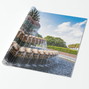 Pineapple Fountain in Charleston, Geschenkpapier