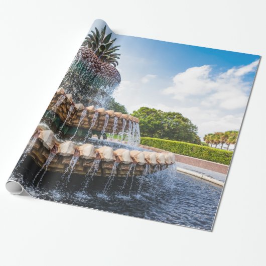 Pineapple Fountain in Charleston, Geschenkpapier (Ungerollt)