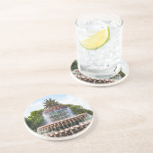Pineapple Fountain in Charleston, Getränkeuntersetzer (Seite)