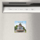 Pineapple Fountain in Charleston, Magnet (In Situ (Geschirrspüler))