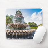 Pineapple Fountain in Charleston, Mousepad (Mit Mouse)