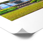 Pineapple Fountain in Charleston, Poster (Ecke)