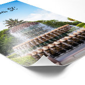 Pineapple Fountain in Charleston, SC Fotodruck (Ecke)