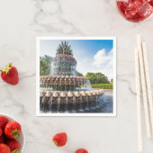 Pineapple Fountain in Charleston, Serviette (Beispiel)