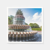 Pineapple Fountain in Charleston, Serviette (Vorderseite)