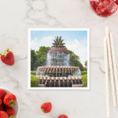 Pineapple Fountain in Charleston, Serviette (Beispiel)