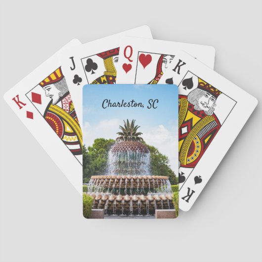 Pineapple Fountain in Charleston, Spielkarten (Rückseite)