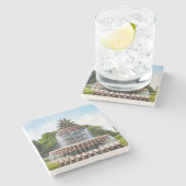 Pineapple Fountain in Charleston, Steinuntersetzer (Seitenansicht)