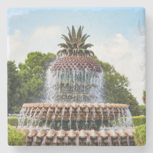 Pineapple Fountain in Charleston, Steinuntersetzer