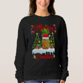 Pineapple Fruit Lights Xmas Tree Santa Pineapple C Sweatshirt (Vorderseite)