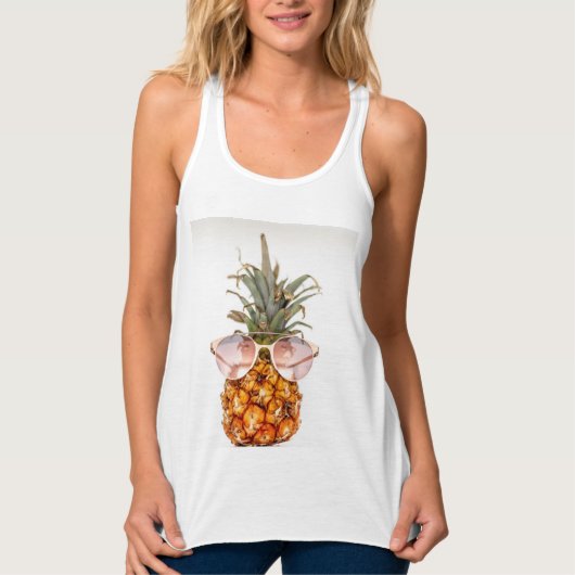 Pineapple Fruit Photo Tank Top (Vorderseite)