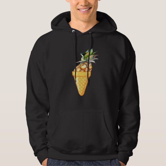 PINEAPPLE ICE CREAM - OBST UND ICE CREAM COLLECTI HOODIE (Vorderseite)