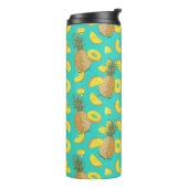 Pineapple In Turquoise Color Thermosbecher (Nach links gedreht)